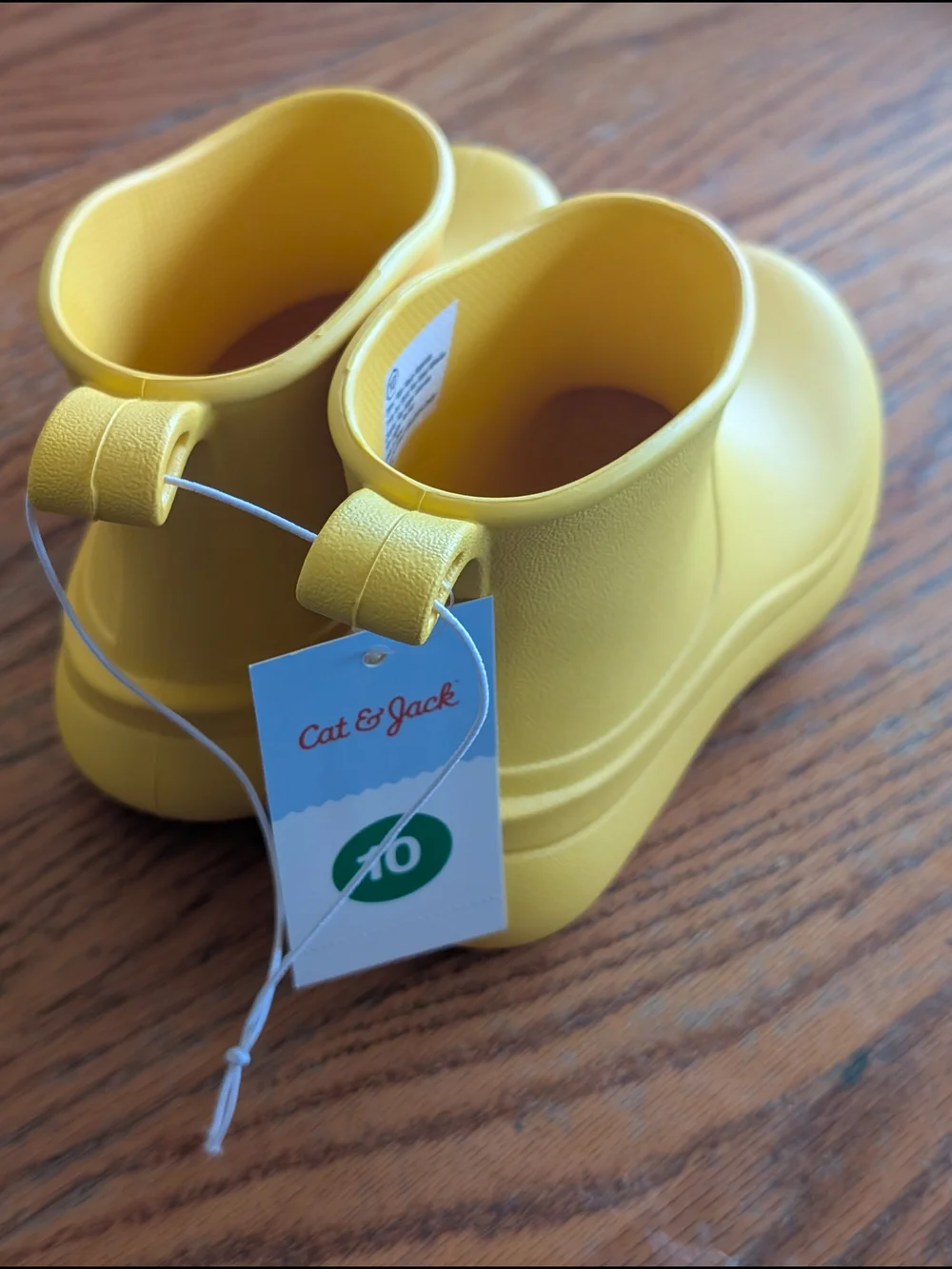 New Bright Sunny Yellow Toddler Waterproof Rain Boots Multiple Sizes Cat & Jack